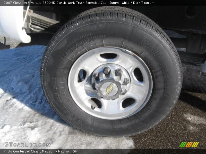 Summit White / Dark Titanium 2007 Chevrolet Silverado 2500HD Classic Work Truck Extended Cab