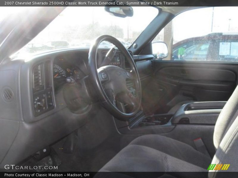 Summit White / Dark Titanium 2007 Chevrolet Silverado 2500HD Classic Work Truck Extended Cab