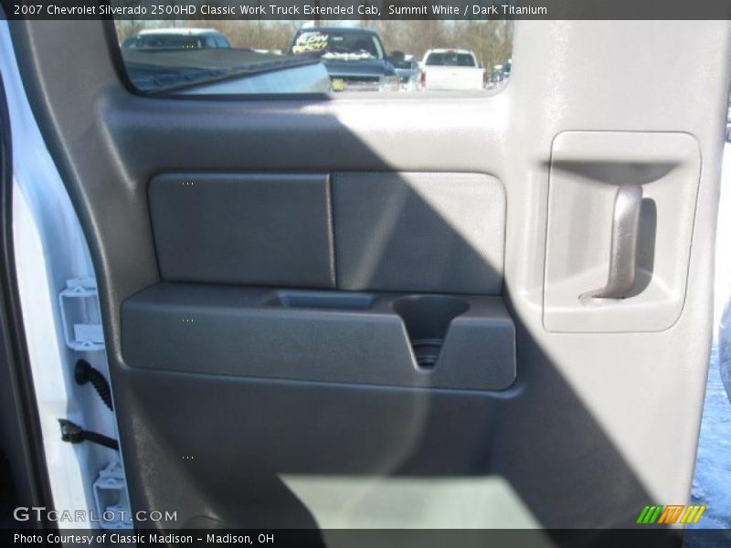 Summit White / Dark Titanium 2007 Chevrolet Silverado 2500HD Classic Work Truck Extended Cab