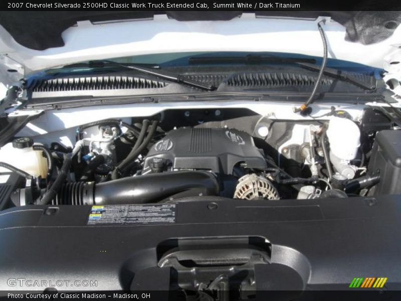  2007 Silverado 2500HD Classic Work Truck Extended Cab Engine - 8.1 Liter OHV 16-Valve Vortec V8