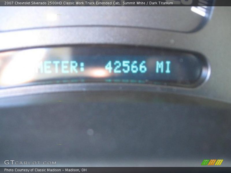 Summit White / Dark Titanium 2007 Chevrolet Silverado 2500HD Classic Work Truck Extended Cab