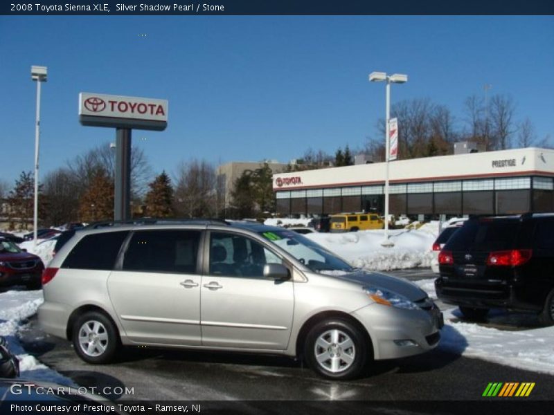 Silver Shadow Pearl / Stone 2008 Toyota Sienna XLE