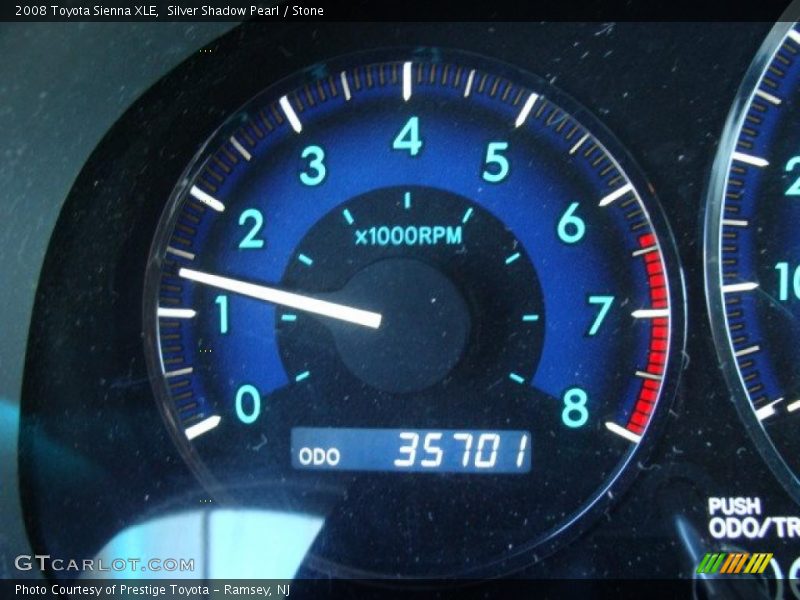 Silver Shadow Pearl / Stone 2008 Toyota Sienna XLE