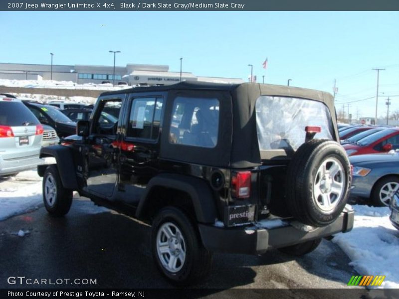 Black / Dark Slate Gray/Medium Slate Gray 2007 Jeep Wrangler Unlimited X 4x4