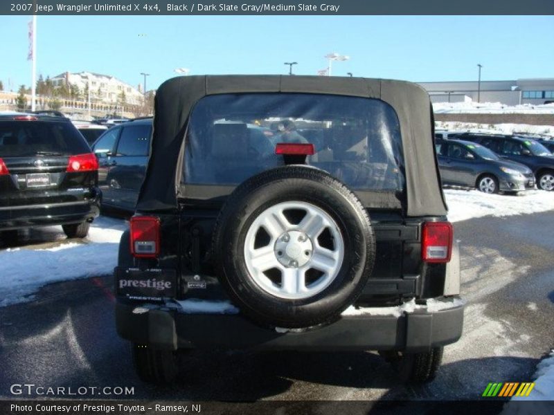 Black / Dark Slate Gray/Medium Slate Gray 2007 Jeep Wrangler Unlimited X 4x4