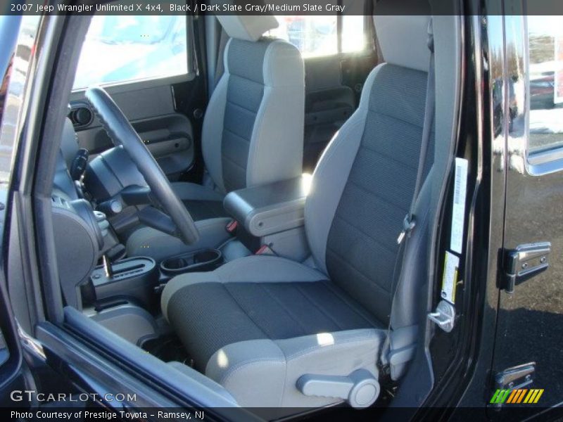 Black / Dark Slate Gray/Medium Slate Gray 2007 Jeep Wrangler Unlimited X 4x4