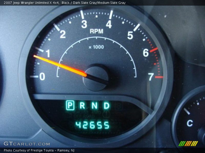 Black / Dark Slate Gray/Medium Slate Gray 2007 Jeep Wrangler Unlimited X 4x4