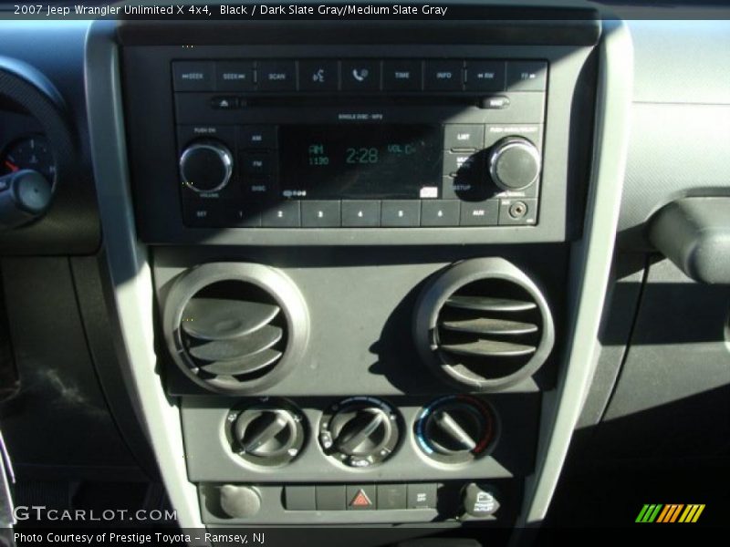 Black / Dark Slate Gray/Medium Slate Gray 2007 Jeep Wrangler Unlimited X 4x4