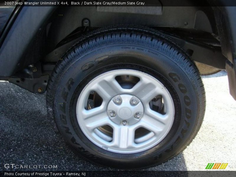 Black / Dark Slate Gray/Medium Slate Gray 2007 Jeep Wrangler Unlimited X 4x4