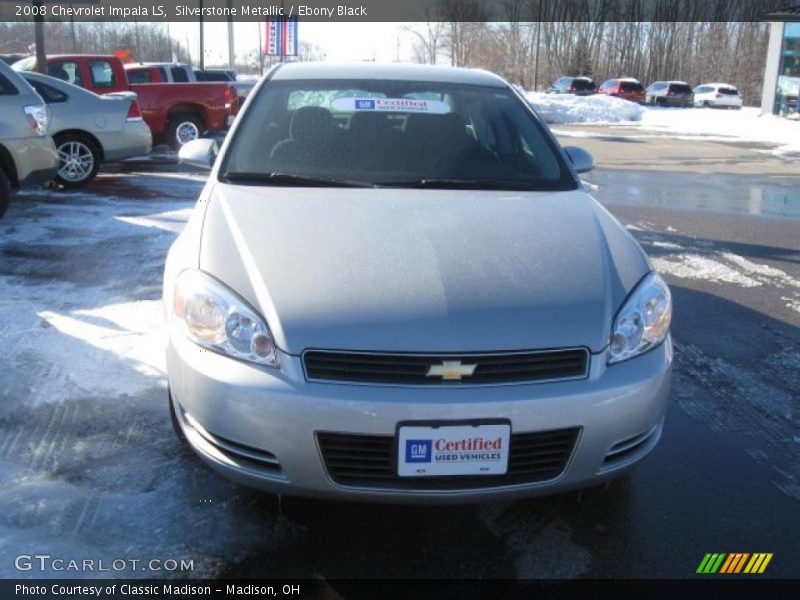 Silverstone Metallic / Ebony Black 2008 Chevrolet Impala LS