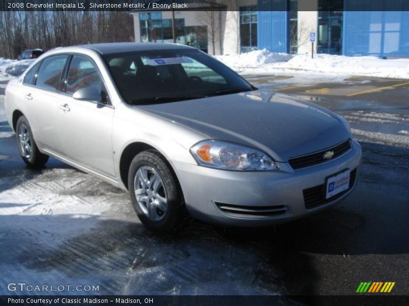 Silverstone Metallic / Ebony Black 2008 Chevrolet Impala LS