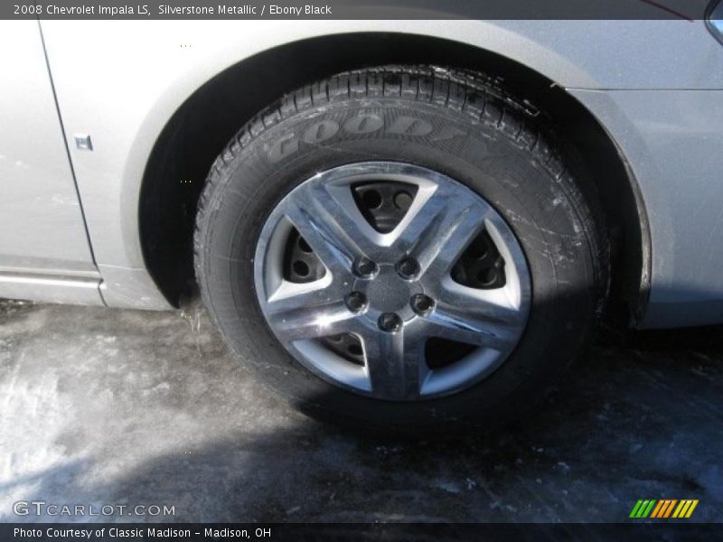 Silverstone Metallic / Ebony Black 2008 Chevrolet Impala LS