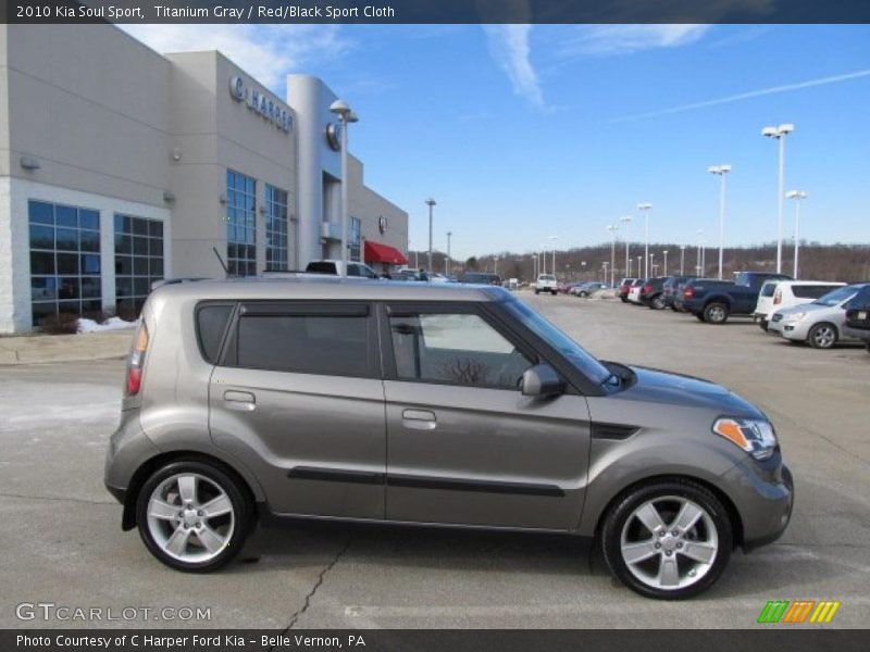 Titanium Gray / Red/Black Sport Cloth 2010 Kia Soul Sport