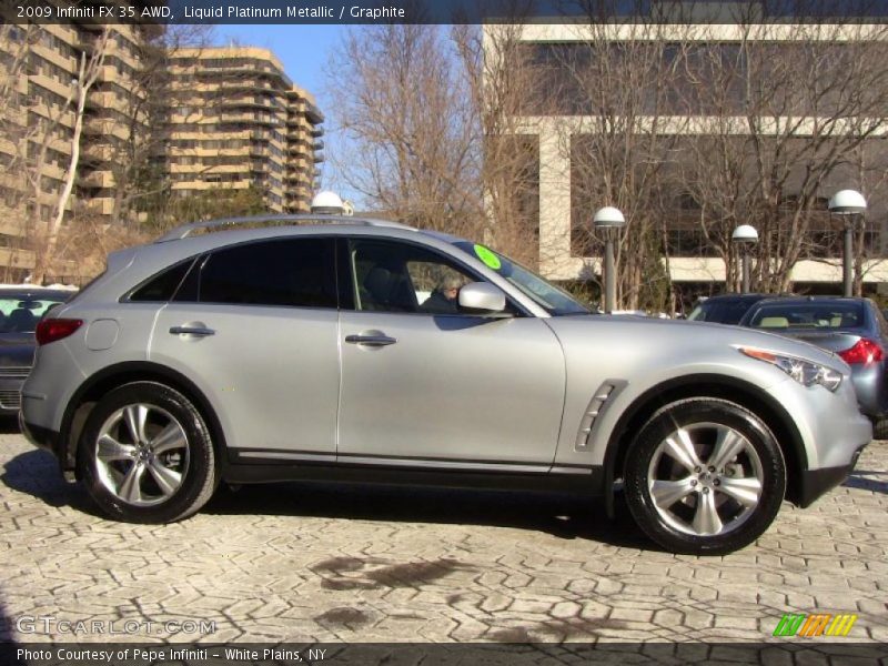 Liquid Platinum Metallic / Graphite 2009 Infiniti FX 35 AWD