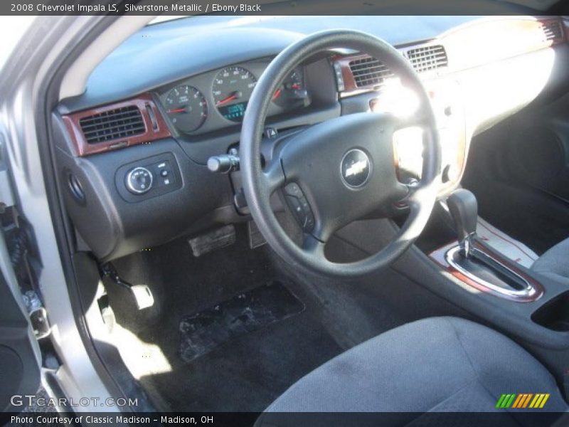 Silverstone Metallic / Ebony Black 2008 Chevrolet Impala LS