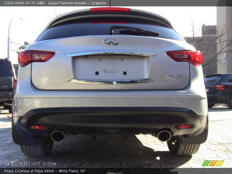 Liquid Platinum Metallic / Graphite 2009 Infiniti FX 35 AWD