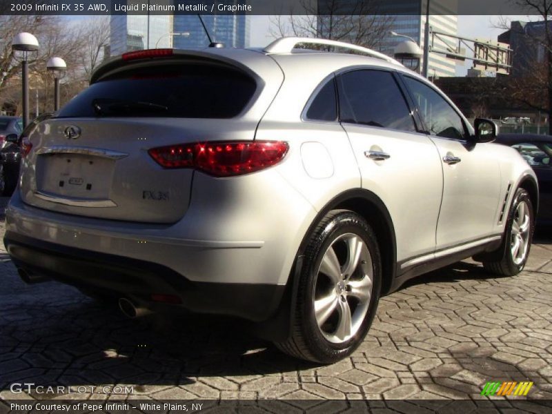 Liquid Platinum Metallic / Graphite 2009 Infiniti FX 35 AWD