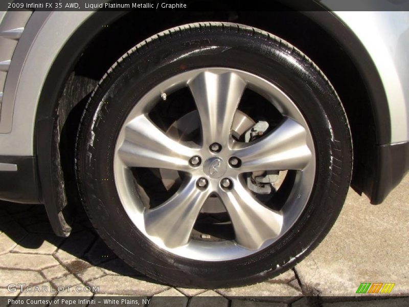 Liquid Platinum Metallic / Graphite 2009 Infiniti FX 35 AWD