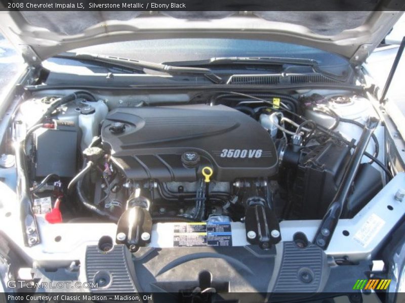 Silverstone Metallic / Ebony Black 2008 Chevrolet Impala LS