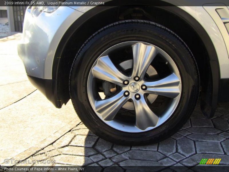 Liquid Platinum Metallic / Graphite 2009 Infiniti FX 35 AWD