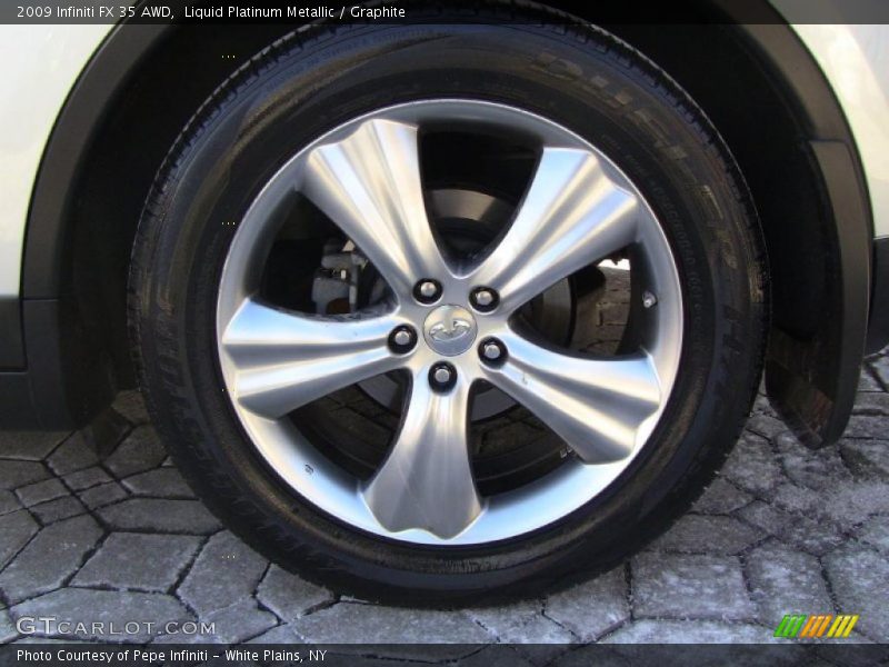 Liquid Platinum Metallic / Graphite 2009 Infiniti FX 35 AWD