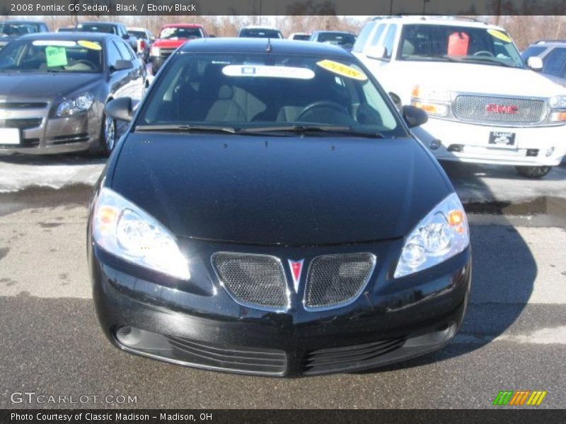 Black / Ebony Black 2008 Pontiac G6 Sedan