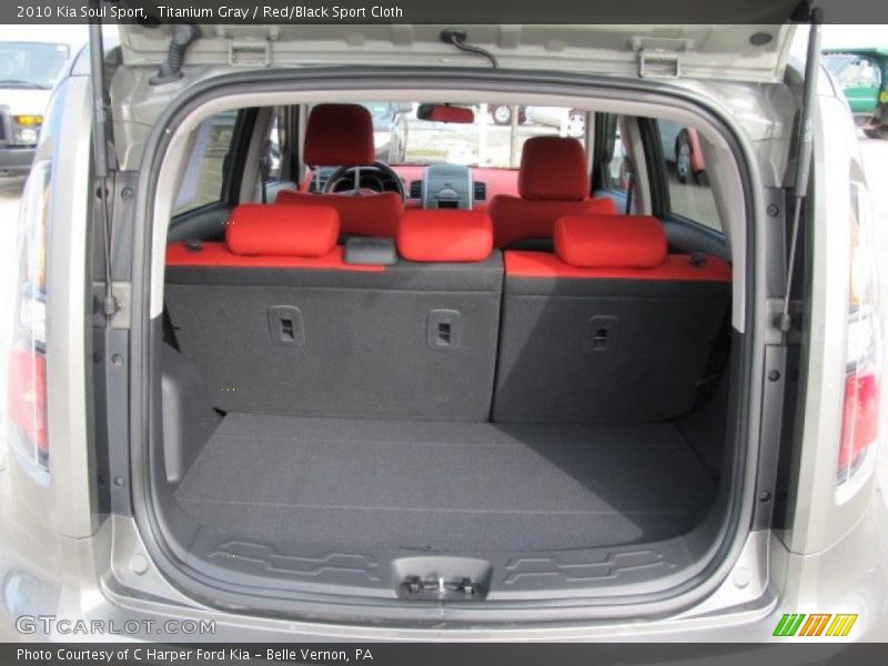Titanium Gray / Red/Black Sport Cloth 2010 Kia Soul Sport