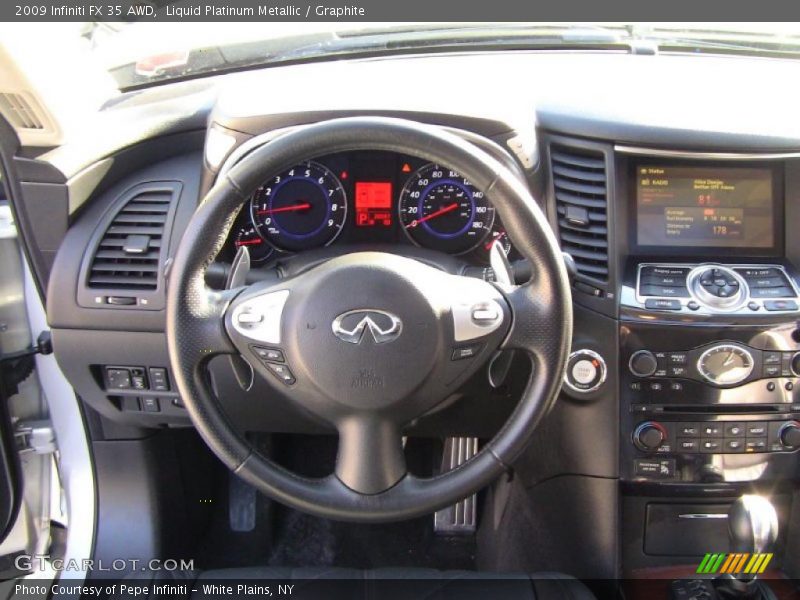 Liquid Platinum Metallic / Graphite 2009 Infiniti FX 35 AWD