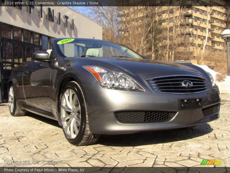 Graphite Shadow / Stone 2010 Infiniti G 37 Convertible