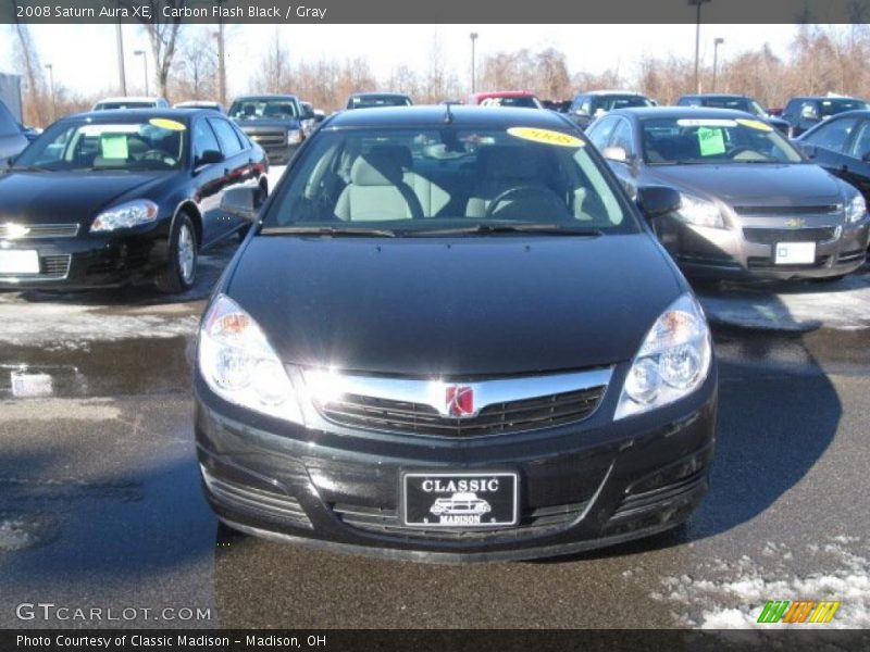 Carbon Flash Black / Gray 2008 Saturn Aura XE