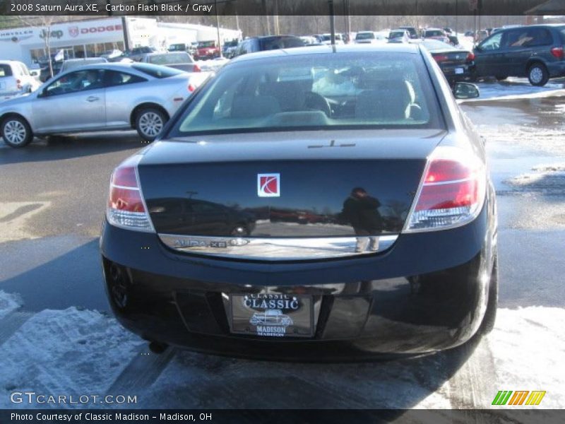 Carbon Flash Black / Gray 2008 Saturn Aura XE