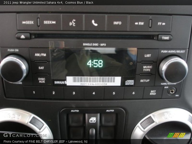 Cosmos Blue / Black 2011 Jeep Wrangler Unlimited Sahara 4x4