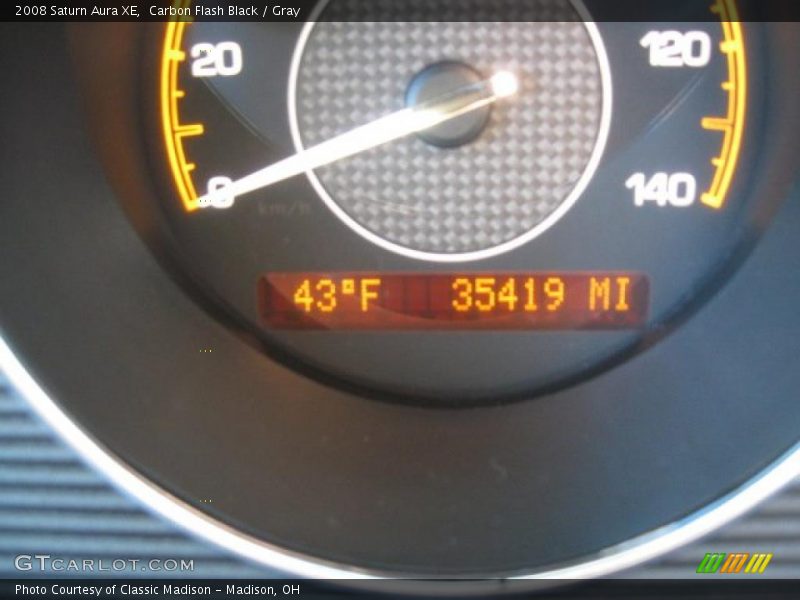 Carbon Flash Black / Gray 2008 Saturn Aura XE