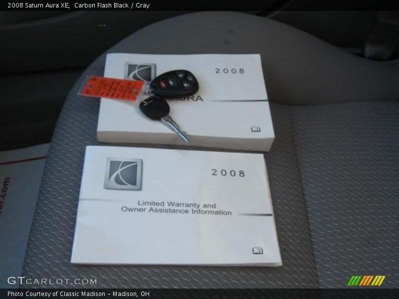 Carbon Flash Black / Gray 2008 Saturn Aura XE