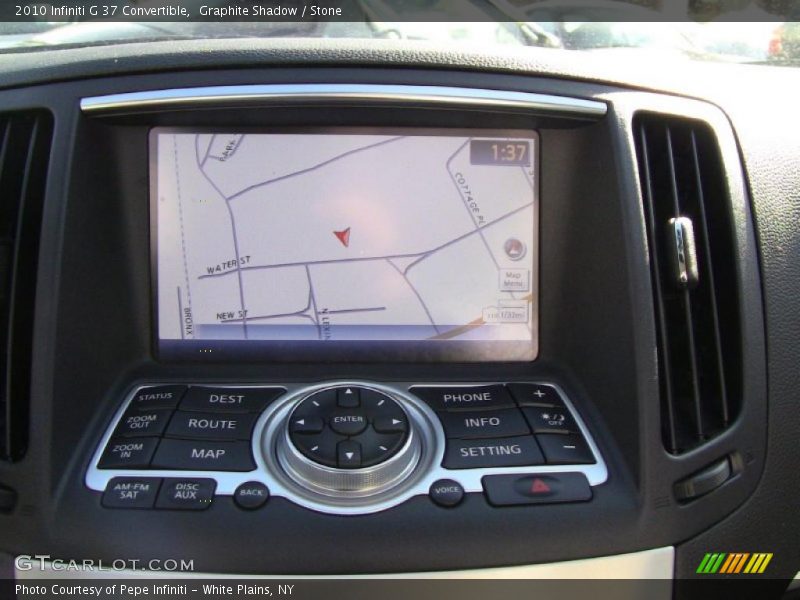 Navigation of 2010 G 37 Convertible