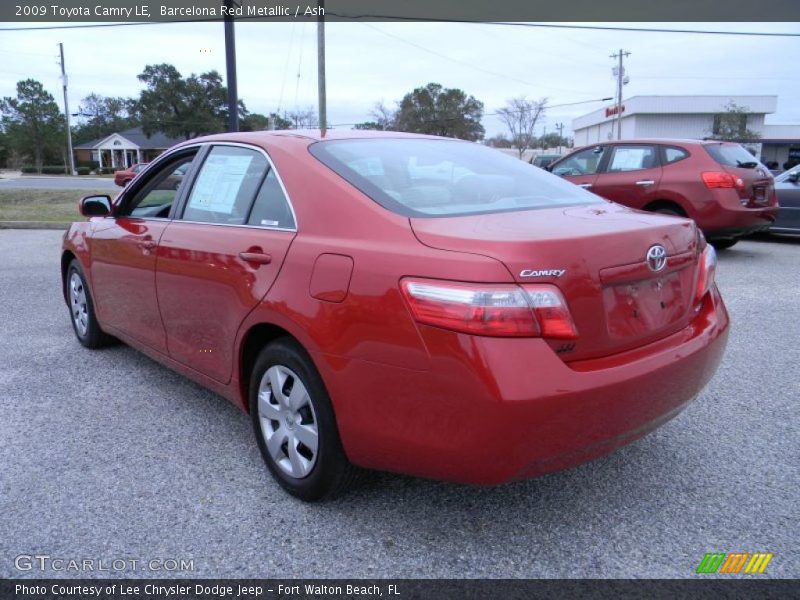 Barcelona Red Metallic / Ash 2009 Toyota Camry LE