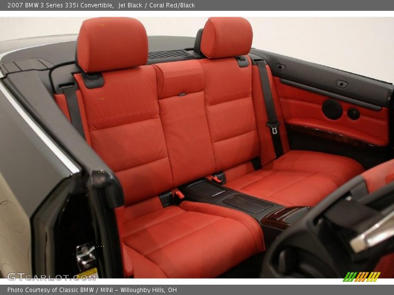 Jet Black / Coral Red/Black 2007 BMW 3 Series 335i Convertible