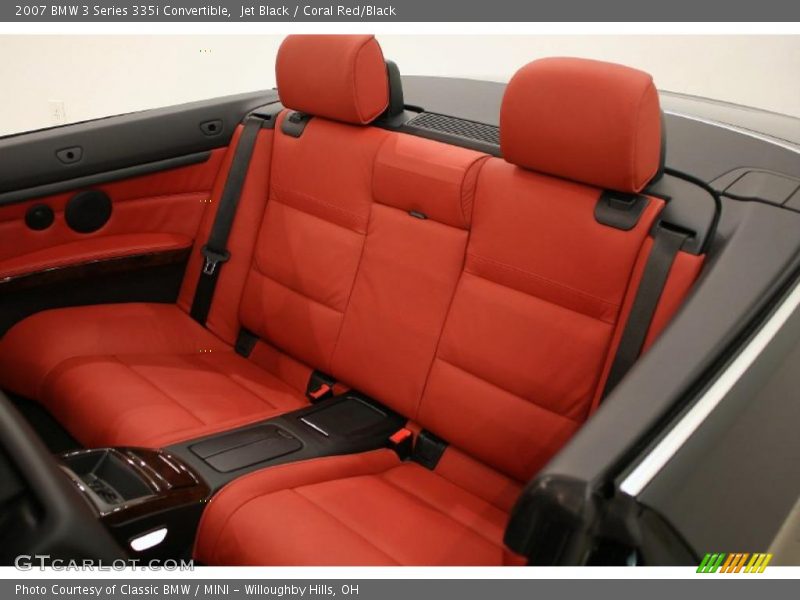 Jet Black / Coral Red/Black 2007 BMW 3 Series 335i Convertible