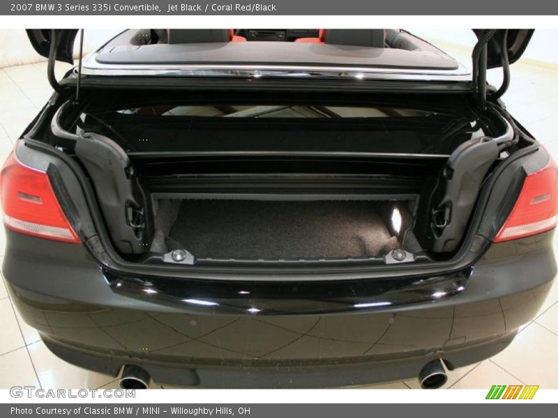 Jet Black / Coral Red/Black 2007 BMW 3 Series 335i Convertible
