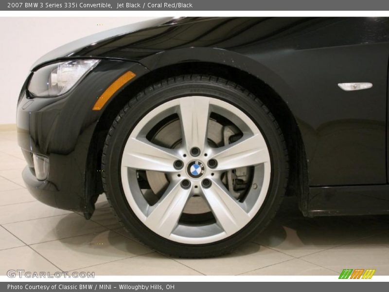 Jet Black / Coral Red/Black 2007 BMW 3 Series 335i Convertible