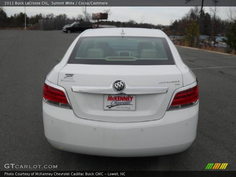 Summit White / Cocoa/Cashmere 2011 Buick LaCrosse CXL
