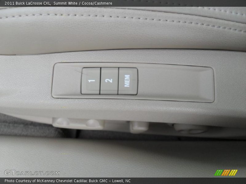 Summit White / Cocoa/Cashmere 2011 Buick LaCrosse CXL