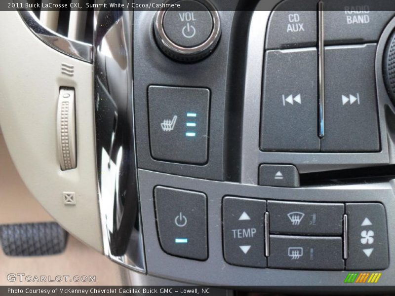 Summit White / Cocoa/Cashmere 2011 Buick LaCrosse CXL