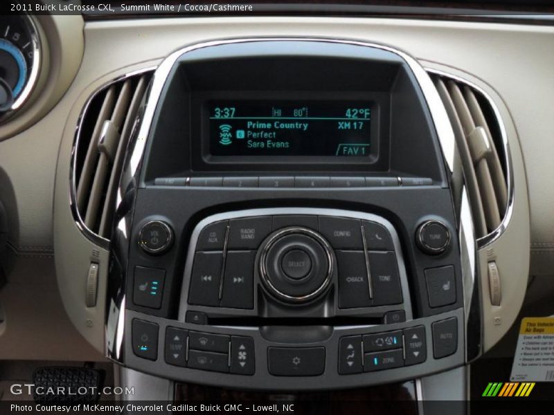 Summit White / Cocoa/Cashmere 2011 Buick LaCrosse CXL