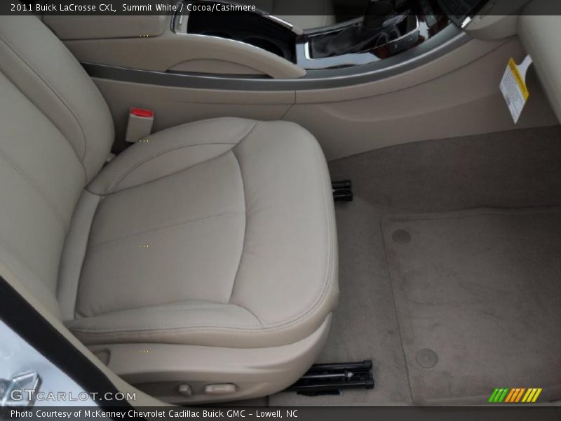 Summit White / Cocoa/Cashmere 2011 Buick LaCrosse CXL
