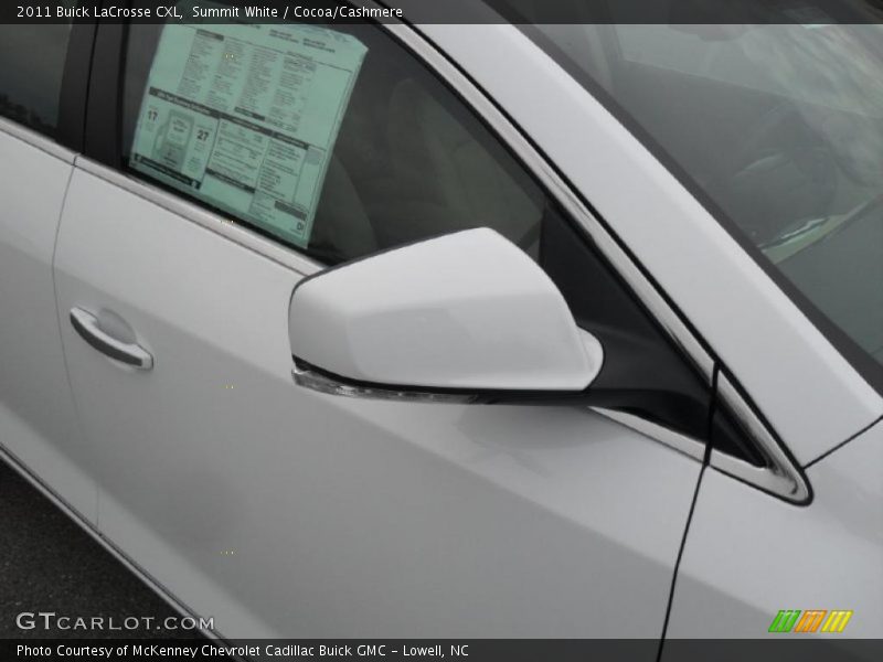 Summit White / Cocoa/Cashmere 2011 Buick LaCrosse CXL