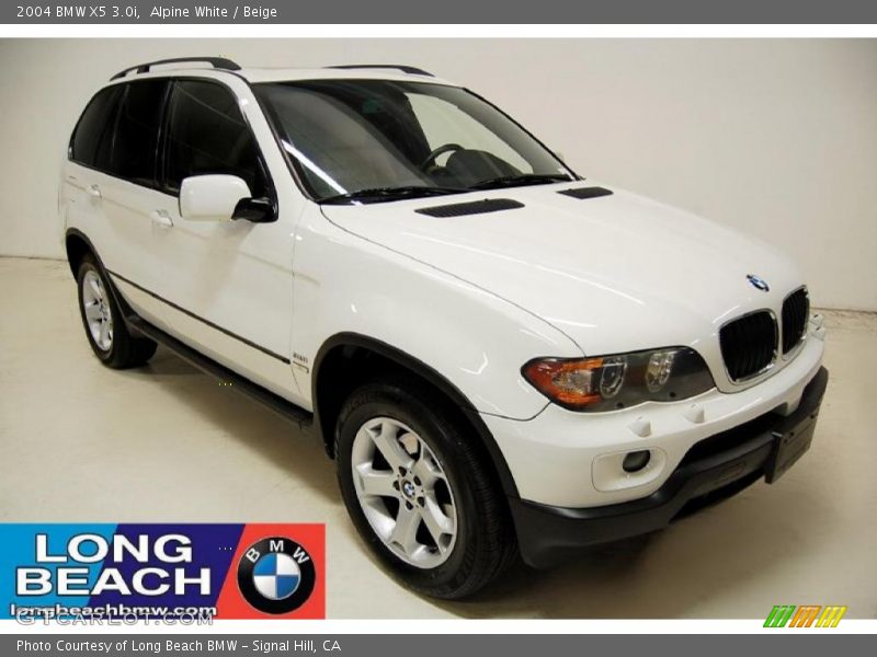 Alpine White / Beige 2004 BMW X5 3.0i