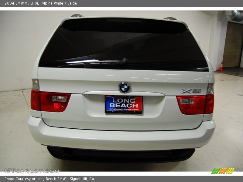Alpine White / Beige 2004 BMW X5 3.0i