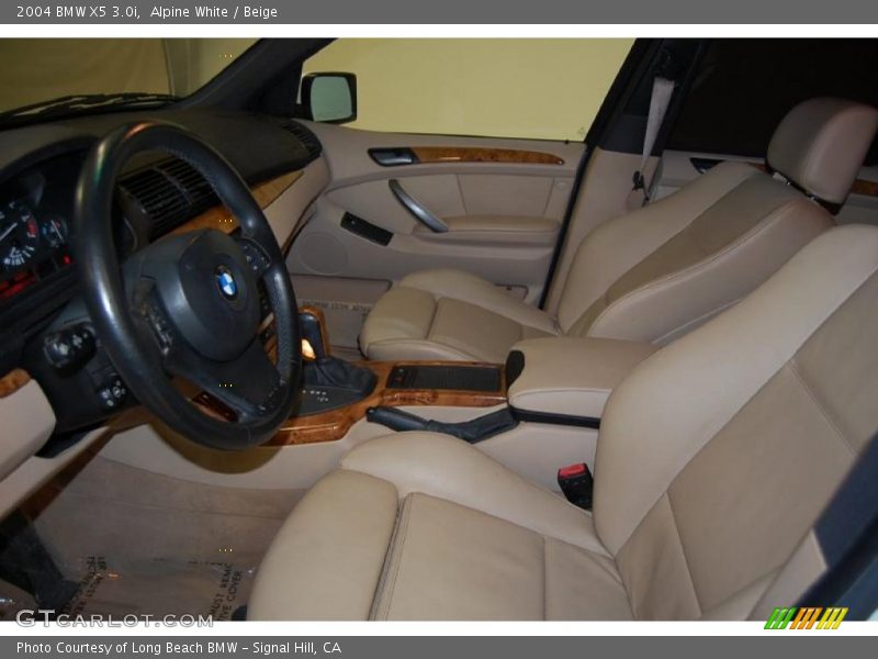 Alpine White / Beige 2004 BMW X5 3.0i