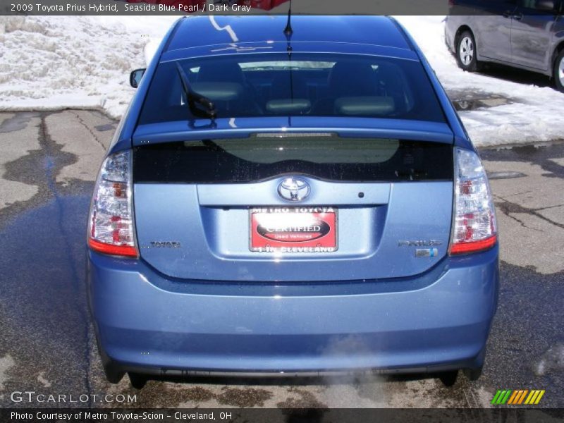 Seaside Blue Pearl / Dark Gray 2009 Toyota Prius Hybrid